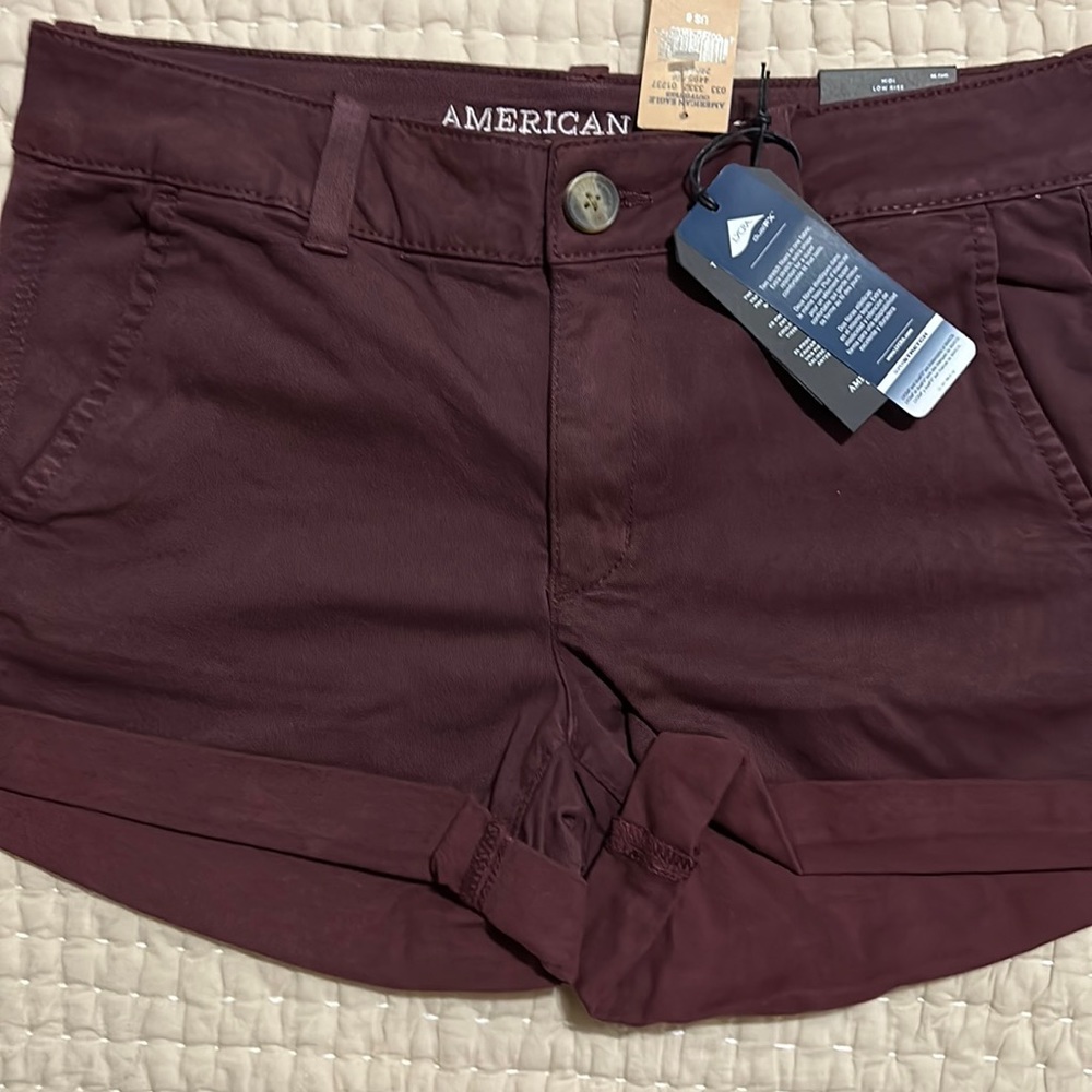 American Eagle Super Stretch Shorts MIDI Low Rise NEW With Tags, Size 8